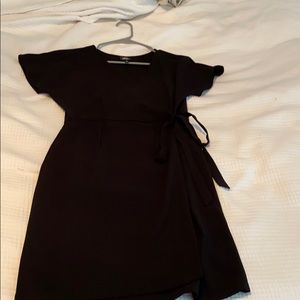 Black wrap dress